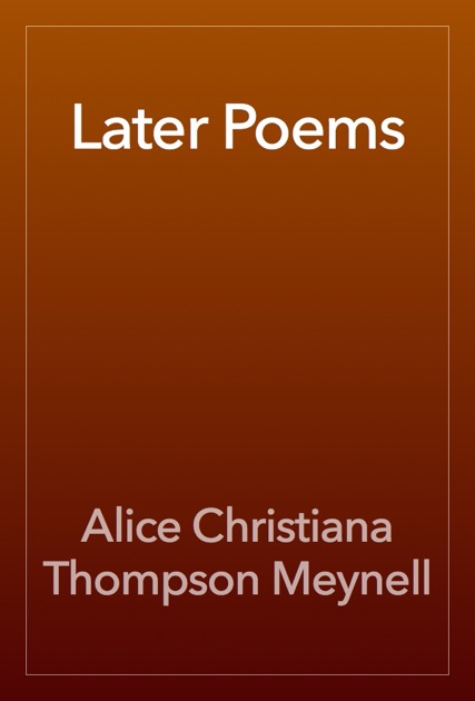 Later Poems